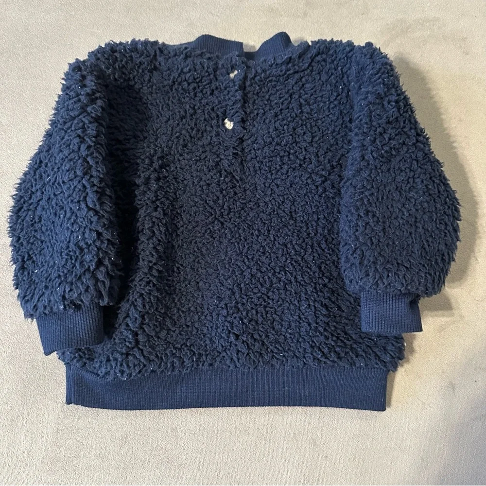 7 for all Mankind infant boys sherpa sweatshirt size 0/3 months like new - Picture 2 of 3